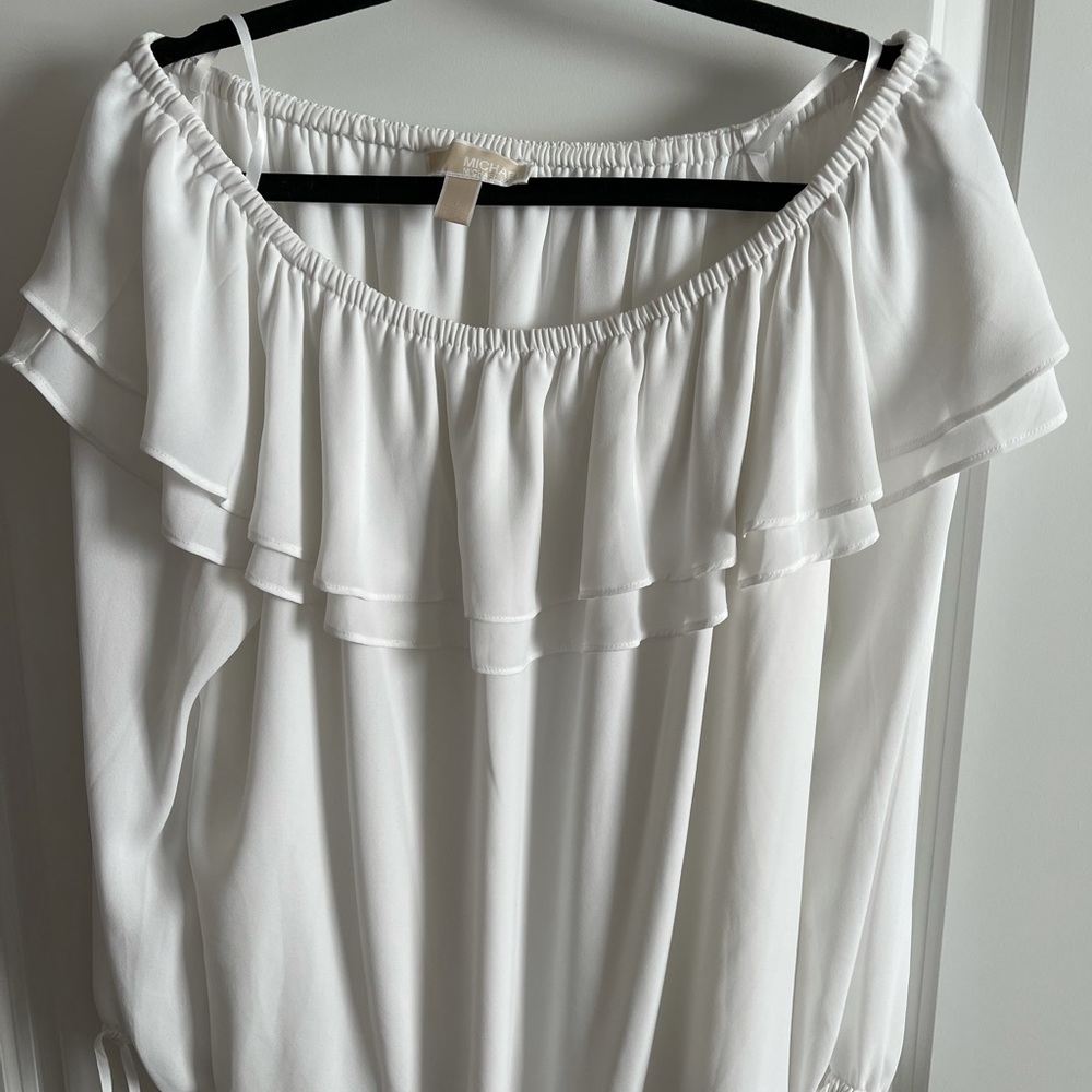 White 3/4 sleeve Michael Kors